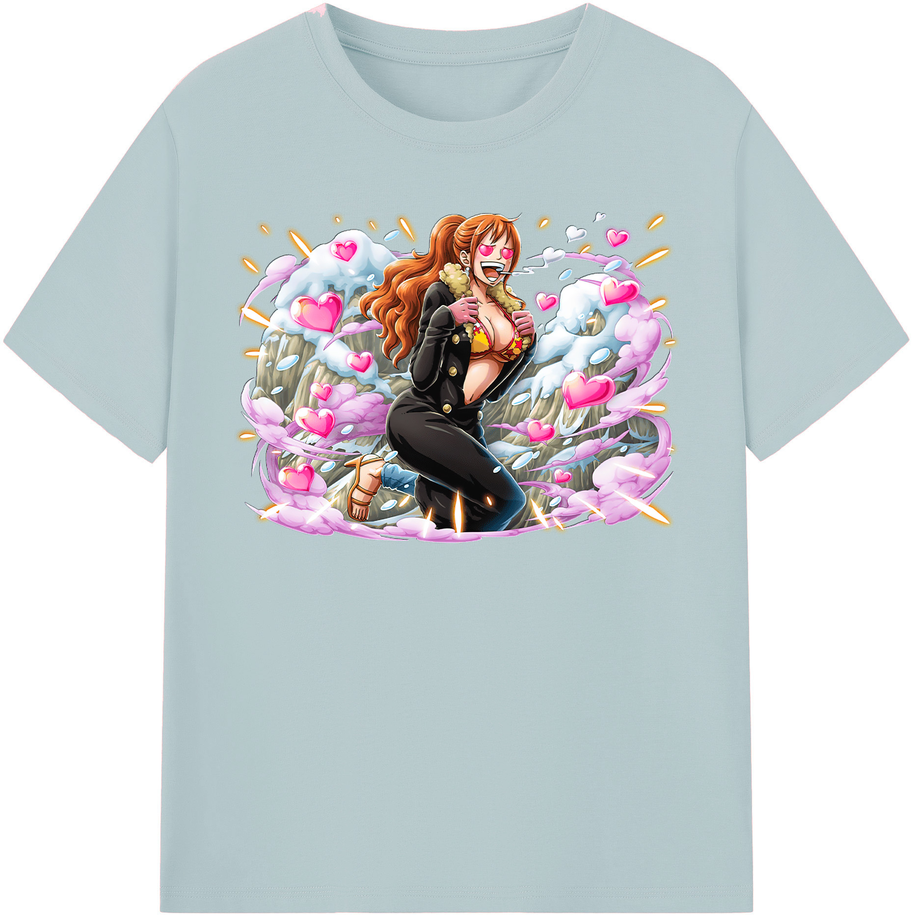 ワンピース ナミ ONE PIECE Nami 綿100％半袖Tシャツ（フロントプリント）